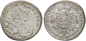 Brandenburg-Bayreuth. Friedrich 1735-1763. 30 Kreuzer (1/2 Gulden) 1735 -Bayreuth-. Slg. Wilm. 759, Slg. Grüber 3889. -Walzenprägung-
 prägefrisches ...