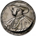 Brandenburg-Preußen. Joachim I., allein 1499-1535. Einseitige Silbermedaille 1530 von Friedrich Hagenauer, auf seinen Hofrat Bosse von der Schulenburg...