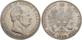 Brandenburg-Preußen. Friedrich Wilhelm IV. 1840-1861. Doppelter Vereinstaler 1859 A. AKS 71, J. 86, Thun 264, Kahnt 384.
 selten, kleine Kratzer, seh...