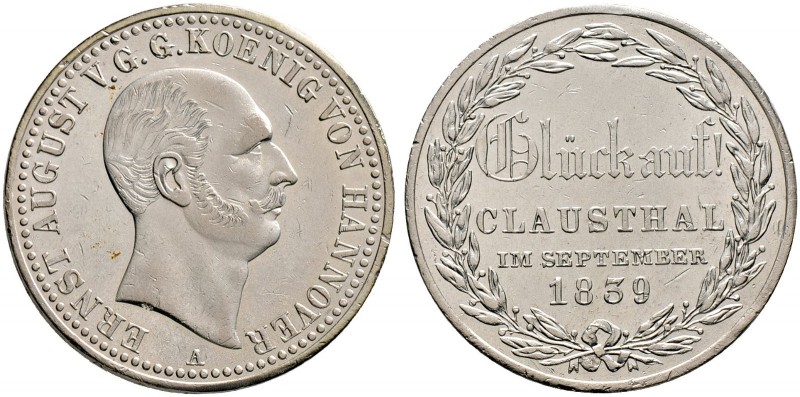Braunschweig-Calenberg-Hannover. Ernst August 1837-1851. Taler 1839 A. Münzbesuc...