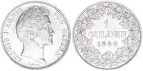 Ludwig I. Karl August 1825-1848
Bayern. 1 Gulden, 1844. 10,53g
AKS 78
vz-