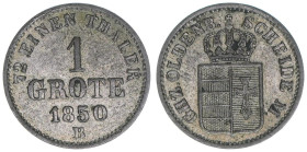 Paul Friedrich August
Oldenburg. 1 Grote, 1850 B. 0,92g
AKS 14
ss