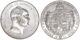 Friedrich Wilhelm IV. 1840-1861
Preussen. Doppeltaler, 1855 A. 37,14
AKS 70
vz