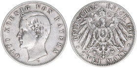 Otto 1886-1913
Bayern. 2 Mark, 1903 D. 11,03g
J.45
ss