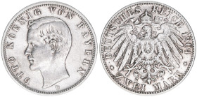 Otto 1886-1913
Bayern. 2 Mark, 1904 D. 11,03g
J.45
ss