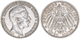Wilhelm II. 1888-1918
Preussen. 3 Mark, 1911 A. 16,63g
J.103
ss+