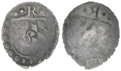Johann 1353-1390
Pfalz. Pfennig, ohne Jahr. schüsselförmig
0,27g
ss-