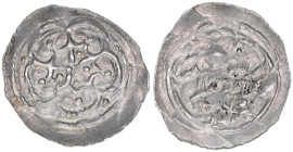 Otakar IV. 1164-1192
Pfennig. Fischau
0,90g
CNA B73
ss