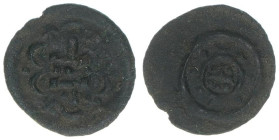 Bela II. 1131-1141
Ungarn. Denar, ohne Jahr. ohne Königsnamen
0,20g
Huszar 82
ss