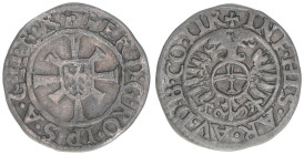 Ferdinand I. 1521-1564
Kreuzer, ohne Jahr. Hall
0,84g
MT 160
ss/vz