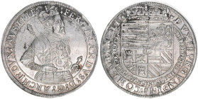 Erzherzog Ferdinand 1564-1595
Taler, ohne Jahr. Hall
28,54g
MT 277
vz-