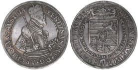 Erzherzog Ferdinand 1564-1595
Taler, ohne Jahr. Walze 6/V
Hall
28,54g
MT282var
ss+