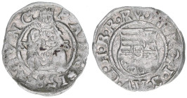 Rudolph II. 1576-1608
Denar, 1584 KB. Kremnitz
0,50g
ss+