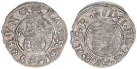 Rudolph II. 1576-1608
Denar, 1585 KB. Kremnitz
0,48g
ss