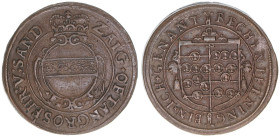 Erzherzog Maximilian 1602-1612
Rechenpfennig, ohne Jahr. sehr selten
Hall
4,33g
HMBl.V-3/4,52
vz