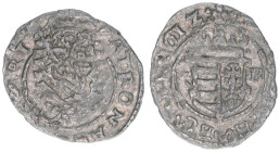 Matthias 1608-1619
Denar, 1612 KB. Kremnitz
0,55g
ss