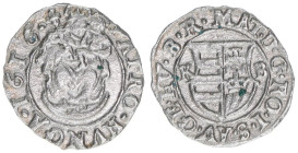 Matthias 1608-1619
Denar, 1616 KB. Kremnitz
0,61g
vz