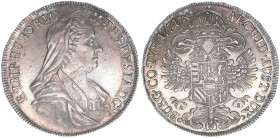 Maria Theresia 1740-1780
1/2 Taler, 1771. Hall
14,04g
MT 1023
ss/vz