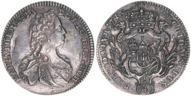 Maria Theresia 1740-1780
1/4 Taler, 1743. äußerst selten
Hall
7,10g
MT 920
vz-