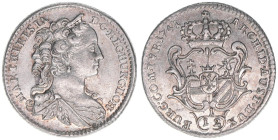 Maria Theresia 1740-1780
1/12 Taler, 1741. sehr selten
Hall
2,40g
MT 918
vz