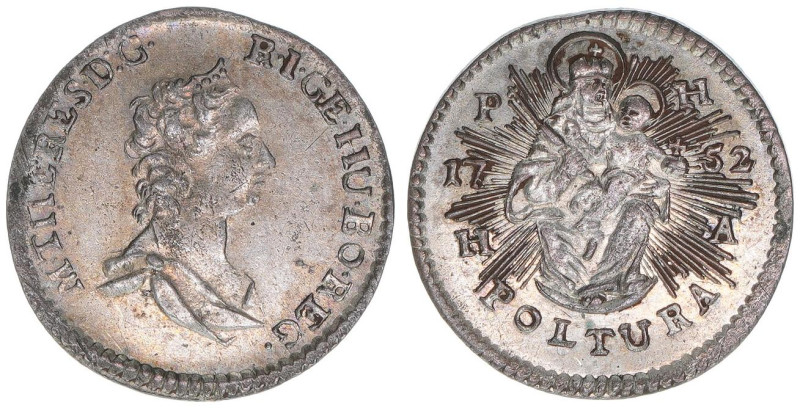 Maria Theresia 1740-1780
Poltura, 1752. für Ungarn
Hall
1,04g
MT 1232
stfr