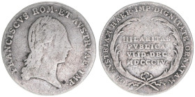 Kaiser Franz (II.) I.1792-1835
Jeton, 1804. auf die Annahme des Österreichischen Kaisertitiels
2g
s/ss