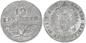 Franz (II.) I.1792-1835
12 Kreuzer, 1795 E. Karlsbad
4,28g
J.114
vz-