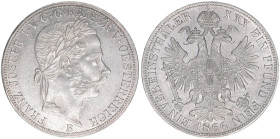 Franz Joseph I. 1848-1916
Vereinstaler, 1866 B. Kremnitz
18,53g
ANK 33
vz