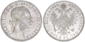 Franz Joseph I. 1848-1916
2 Gulden, 1885. Wien
24,60g
ANK 37
vz-