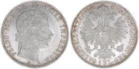 Franz Joseph I. 1848-1916
1 Gulden, 1861 A. Wien
12,36g
ANK 28
vz/stfr