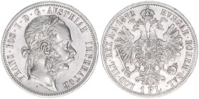 Franz Joseph I. 1848-1916
1 Gulden, 1872. Wien
12,28g
ANK 31
ss/vz