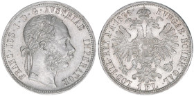 Franz Joseph I. 1848-1916
1 Gulden, 1876. Wien
12,34g
ANK 31
vz+