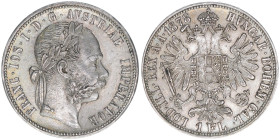 Franz Joseph I. 1848-1916
1 Gulden, 1878. Wien
12,25g
J.342
vz-
