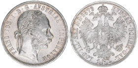 Franz Joseph I. 1848-1916
1 Gulden, 1879. Wien
12,31g
ANK 31
vz
