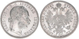 Franz Joseph I. 1848-1916
1 Gulden, 1882. Wien
12,36g
ANK 31
stfr-