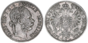 Franz Joseph I. 1848-1916
1 Gulden, 1886. Wien
12,26g
ANK 31
ss+