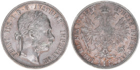 Franz Joseph I. 1848-1916
1 Gulden, 1887. Wien
12,34g
ANK 31
ss/vz