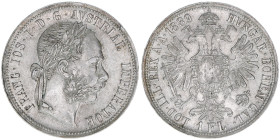 Franz Joseph I. 1848-1916
1 Gulden, 1889. Wien
12,30g
ANK 31
vz+