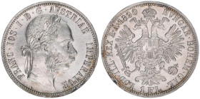 Franz Joseph I. 1848-1916
1 Gulden, 1890. Wien
12,37g
ANK 31
vz