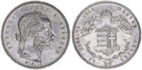 Franz Joseph I. 1848-1916
1 Forint, 1868 GYF. Karlsburg
12,33g
ANK 92
vz