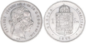 Franz Joseph I. 1848-1916
1 Forint, 1877 KB. Kremnitz
12,30g
ANK 93
ss/vz