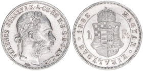 Franz Joseph I. 1848-1916
1 Forint, 1883 KB. Kremnitz
12,35g
ANK 94
vz+