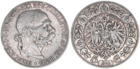 Franz Joseph I. 1848-1916
5 Kronen, 1900. Wien
23,83g
ANK 71
ss
