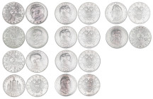 2 Schilling Gedenkausgaben 1928-1937
komplette Serie 10 Stück, 1928-1937. Wien
120,47g
vz