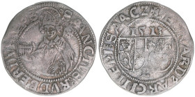 Leonhard von Keutschach 1495-1519
Erzbistum Salzburg. Batzen, 1513. Salzburg
3,04g
Zöttl 66, Probszt 106
ss+