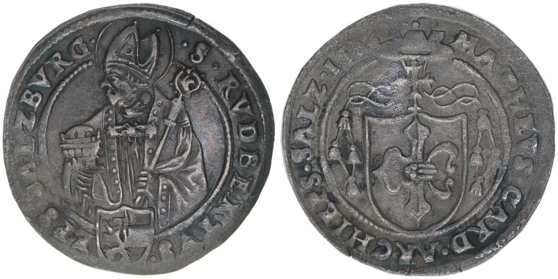 Matthäus Lang von Wellenburg 1519-1540
Erzbistum Salzburg. 12 Kreuzer, 1536. von...