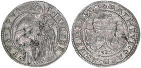 Matthäus Lang von Wellenburg 1519-1540
Erzbistum Salzburg. 10 Kreuzer, 1525. Salzburg
5,64g
Zöttl 243, Probszt 241
ss/vz
