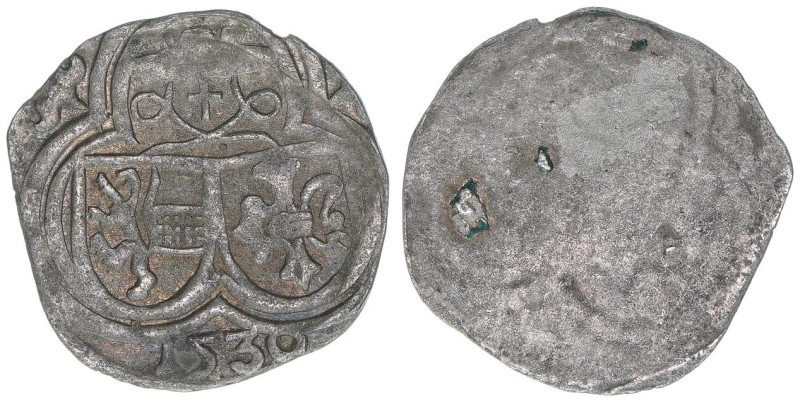 Matthäus Lang von Wellenburg 1519-1540
Erzbistum Salzburg. 2 Pfennige, 1530. Sal...