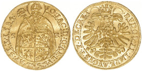 Johann Jakob Khuen von Belasi 1560-1586
Erzbistum Salzburg. 2 Dukaten, 1584. Salzburg
6,94g
Zöttl 561, Probszt 493
vz
