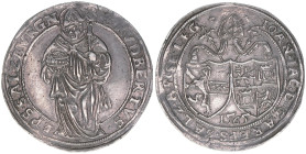 Johann Jakob Khuen von Belasi 1560-1586
Erzbistum Salzburg. 1/2 Taler, 1565. selten
Salzburg
14,22g
Zöttl 656, Probszt 551
vz++